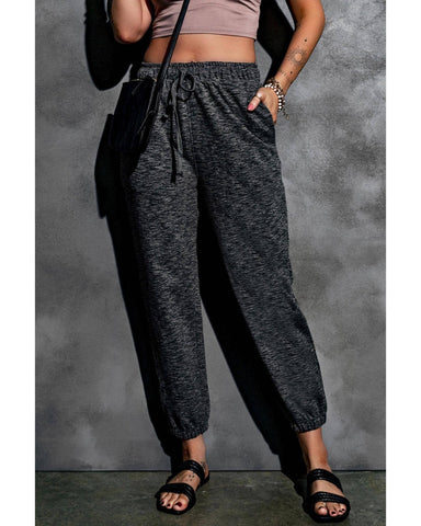 Darrahopens Women's Fashion > Bottoms Azura Exchange Textured Drawstring Pocketed Pants - L