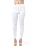 Darrahopens Women's Fashion > Bottoms High Waist Slim Fit Trousers with Front and Back Pockets and Zip Closure 42 IT Women