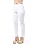 Darrahopens Women's Fashion > Bottoms High Waist Slim Fit Trousers with Front and Back Pockets and Zip Closure 44 IT Women