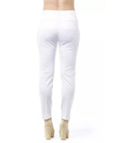 Darrahopens Women's Fashion > Bottoms High Waist Slim Fit Trousers with Front and Back Pockets and Zip Closure 44 IT Women