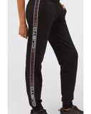 Darrahopens Women's Fashion > Bottoms Logo Side Band Sweatpants with Cuffed Bottom M Women