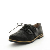 Darrahopens Women's Fashion > Casual Shoes JUST BEE Women's CHARY Loafers / Slip ons Blk Shimmer/Glitter 37EU