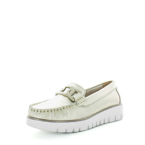 Darrahopens Women's Fashion > Casual Shoes JUST BEE Women's CLARET Loafers / Slip ons Gold 40EU