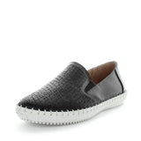 Darrahopens Women's Fashion > Casual Shoes JUST BEE Women's COBLE Loafers / Slip ons Black Embossed 41EU