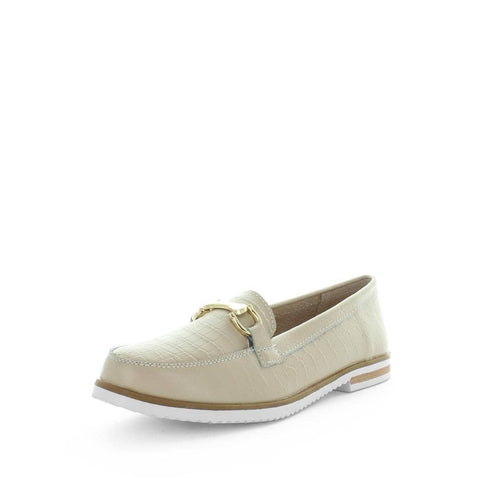 Darrahopens Women's Fashion > Casual Shoes JUST BEE Women's CRESSYA Loafers / Slip ons Beige Croc 41EU