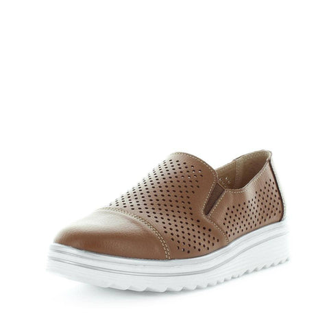 Darrahopens Women's Fashion > Casual Shoes JUST BEE Women's CRISTA Loafers / Slip ons Tan Smooth 39EU