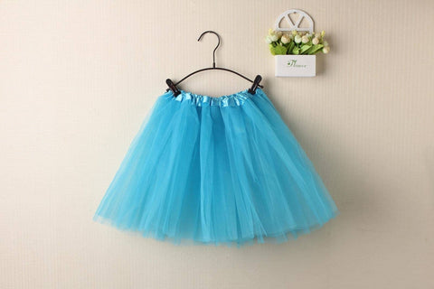 Darrahopens Women's Fashion > Dresses & Playsuits New Adults Tulle Tutu Skirt Dressup Party Costume Ballet Womens Girls Dance Wear, Blue, Kids