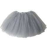 Darrahopens Women's Fashion > Dresses & Playsuits New Adults Tulle Tutu Skirt Dressup Party Costume Ballet Womens Girls Dance Wear, Grey, Kids