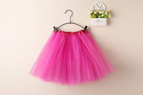 Darrahopens Women's Fashion > Dresses & Playsuits New Adults Tulle Tutu Skirt Dressup Party Costume Ballet Womens Girls Dance Wear, Hot Pink, Kids