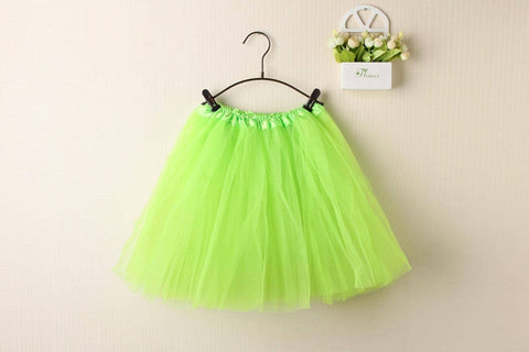 Darrahopens Women's Fashion > Dresses & Playsuits New Adults Tulle Tutu Skirt Dressup Party Costume Ballet Womens Girls Dance Wear, Neon Green, Kids