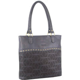 Darrahopens Women's Fashion > Handbags Pierre Cardin Womens Leather Perforated Shoulder Bag with stud Detailing - Teal