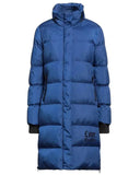 Darrahopens Women's Fashion > Jackets & Coats Long Down Jacket with Zip Closure and Logo Print 40 IT Women
