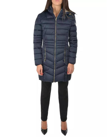 Darrahopens Women's Fashion > Jackets & Coats Technical Fabric Hooded Jacket with Zipper Closure S Women