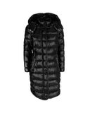 Darrahopens Women's Fashion > Jackets & Coats Womens Long Down Jacket with Hood and Button Closure L Women