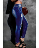 Darrahopens Women's Fashion > Jeans Azura Exchange Button Front Frayed Ankle Skinny Jeans - L