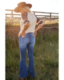 Darrahopens Women's Fashion > Jeans Azura Exchange Distressed Flare Jeans - M