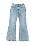 Darrahopens Women's Fashion > Jeans Azura Exchange Ripped Detail Flare Bottom Jeans - 16 US