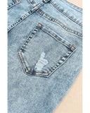 Darrahopens Women's Fashion > Jeans Azura Exchange Ripped Detail Flare Bottom Jeans - 16 US