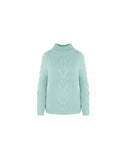 Darrahopens Women's Fashion > Knitwear & Sweaters Malo Wool &amp; Cashmere Turtleneck with Braided Patterns XS Women