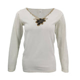 Darrahopens Women's Fashion > Sleepwear Womens Merino Wool Top Pants Thermal Leggings Long Johns Underwear Pajamas, Women's Floral Top - Beige, 20-22