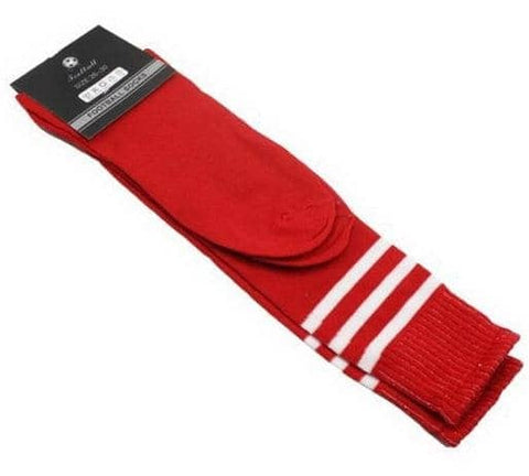 Darrahopens Women's Fashion > Socks & Hosiery Mens Womens Sports Breathable Tube Long High Socks Knee Warm Casual Footy Soccer, Red