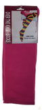 Darrahopens Women's Fashion > Socks & Hosiery OVER THE KNEE SOCKS Plain Striped High Thigh Ladies Long Womens Stripey Stocking - Plain Pink
