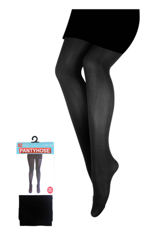 Darrahopens Women's Fashion > Socks & Hosiery PANTYHOSE Tights Stockings Hosiery Womens Ladies Plain Colours - Black - One Size Fits Most