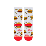 Darrahopens Women's Fashion > Socks & Hosiery Stance Everyday Light French Fries Before Guys Chips Burger Socks Crew  - M
