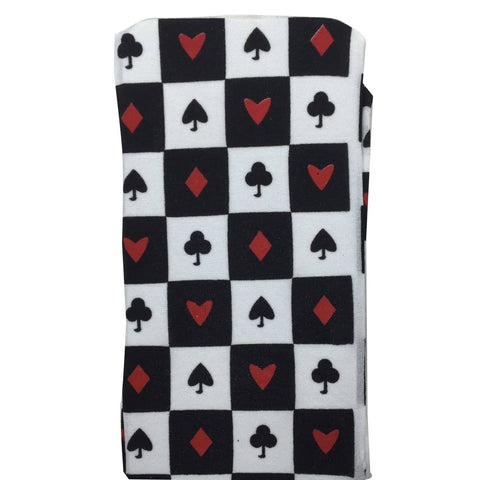 Darrahopens Women's Fashion > Socks & Hosiery Stay Up OVER THE KNEE SOCKS Stockings Hosiery Party Costume Stockings - Card Suits (White/Black/Red)