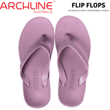 Darrahopens Women's Fashion > Thongs & Sandals ARCHLINE Orthotic Flip Flops Thongs Arch Support Shoes Footwear - Lilac Purple - EUR 36