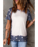 Darrahopens Women's Fashion > Tops & T-shirts Azura Exchange Bleached Star Tee - S