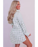 Darrahopens Women's Fashion > Tops & T-shirts Azura Exchange Checked Patchwork Long Sleeve Shirt - L