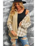 Darrahopens Women's Fashion > Tops & T-shirts Azura Exchange Color Block Corduroy Shirt - 2XL