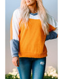 Darrahopens Women's Fashion > Tops & T-shirts Azura Exchange Colorblock Dolman Sleeves Pullover Top - S