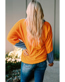 Darrahopens Women's Fashion > Tops & T-shirts Azura Exchange Colorblock Dolman Sleeves Pullover Top - S