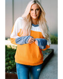 Darrahopens Women's Fashion > Tops & T-shirts Azura Exchange Colorblock Dolman Sleeves Pullover Top - S