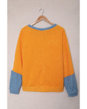 Darrahopens Women's Fashion > Tops & T-shirts Azura Exchange Colorblock Dolman Sleeves Pullover Top - S