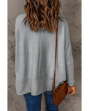 Darrahopens Women's Fashion > Tops & T-shirts Azura Exchange Contrast Dolman Sleeve Pullover Top - M