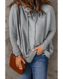 Darrahopens Women's Fashion > Tops & T-shirts Azura Exchange Contrast Dolman Sleeve Pullover Top - M