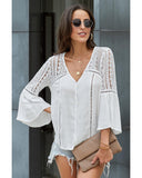 Darrahopens Women's Fashion > Tops & T-shirts Azura Exchange Crochet Blouse - 2XL