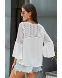 Darrahopens Women's Fashion > Tops & T-shirts Azura Exchange Crochet Blouse - 2XL