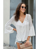 Darrahopens Women's Fashion > Tops & T-shirts Azura Exchange Crochet Blouse - 2XL