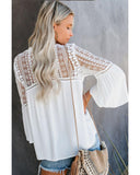 Darrahopens Women's Fashion > Tops & T-shirts Azura Exchange Crochet Blouse - 2XL