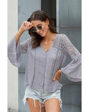 Darrahopens Women's Fashion > Tops & T-shirts Azura Exchange Crochet Blouse - S