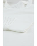 Darrahopens Women's Fashion > Tops & T-shirts Azura Exchange Cut-out Cold Shoulder Mesh Striped Long Sleeve T-shirt - 2XL