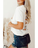 Darrahopens Women's Fashion > Tops & T-shirts Azura Exchange Double-Side Cowboy Hat & Boots Graphic Tee - M