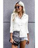 Darrahopens Women's Fashion > Tops & T-shirts Azura Exchange Embossed Button Shirt - XL