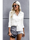 Darrahopens Women's Fashion > Tops & T-shirts Azura Exchange Embossed Button Shirt - XL