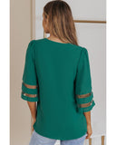 Darrahopens Women's Fashion > Tops & T-shirts Azura Exchange Flare Sleeve V Neck Loose Blouse - S