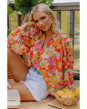 Darrahopens Women's Fashion > Tops & T-shirts Azura Exchange Frilled Long Puff Sleeve Blouse - S